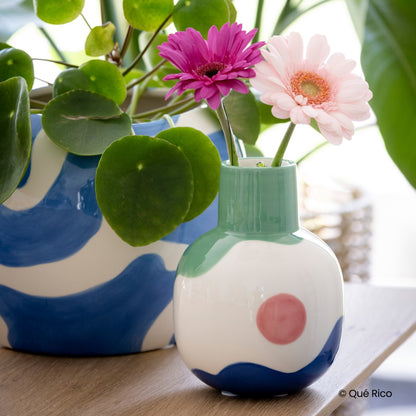 Florero Rosita print paisaje